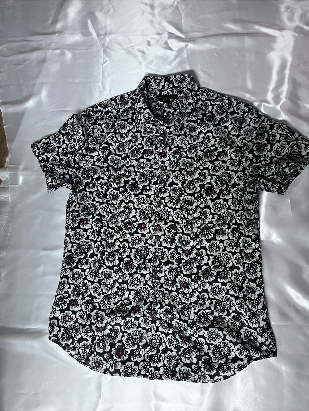 Men's John Varvatos Floral Short-Sleeve Shirt